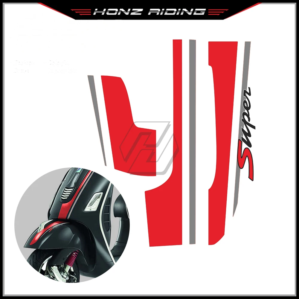 Per Vespa Gts 300 Super 2008-2018 E Gtv Gts 250 300 300Ie Kit Decalcomanie Moto Pvc