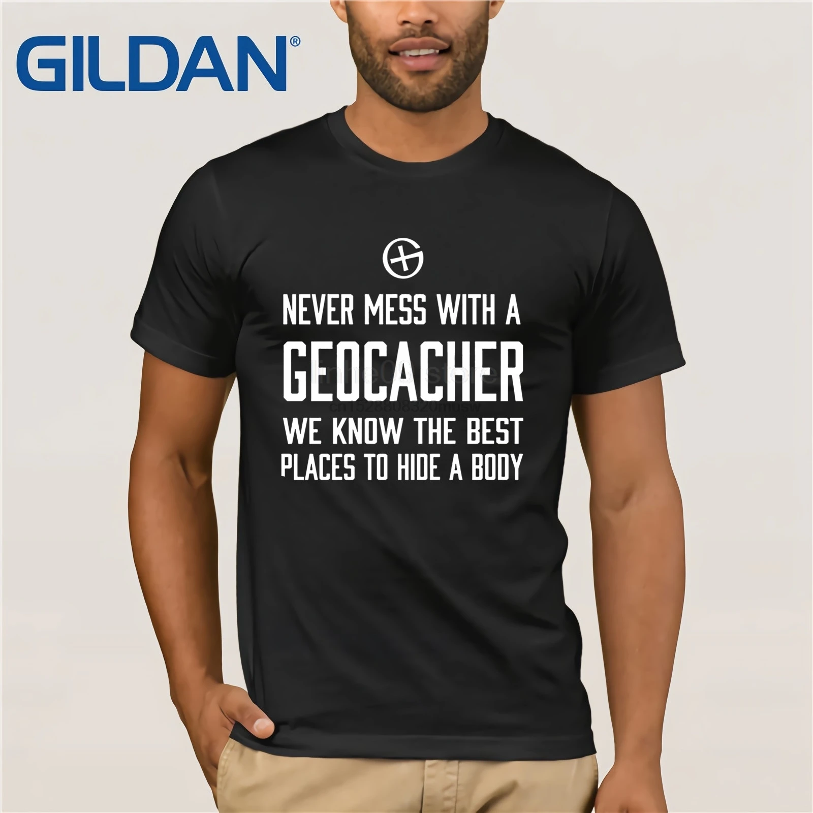 Never Mess With A Geocacher футболка с рисунком для мужчин унисекс новейшая Футболка &quotfunky&quot