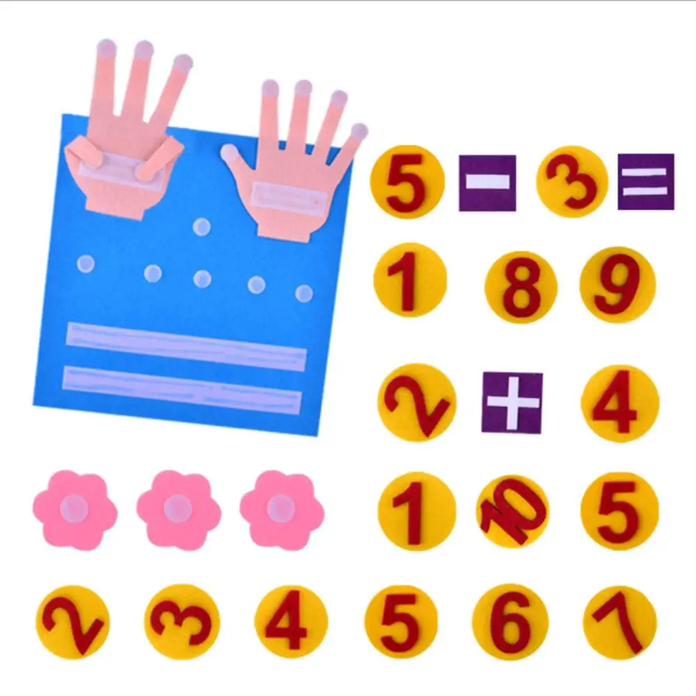DIY Weave Cloth Montessori Teaching Aids Math Puzzle Hand Zipper Button Toy