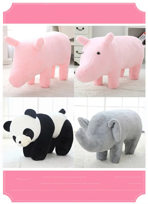 Fancytrader 43`` Giant Simulation Pig Lifelike Plush Stuffed Swine Toy Elephant Pig Sofa Kids Doll Can be Rode 110cm 4 Models (13)