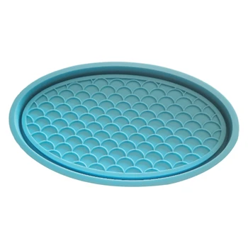 

Fish Scale Storage Box Epoxy Resin Mold Plate Tray Silicone Mould DIY Craft Tool U4LE