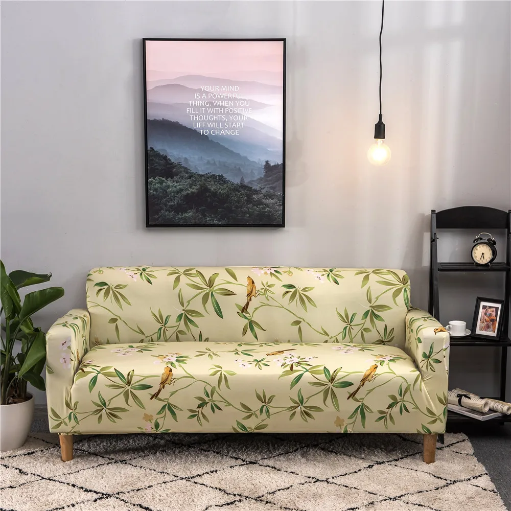 

Slipcovers Stretch Sofa Cover All-inclusive Slip-resistant Sectional Elastic Couch Cover Printed Protector Sofa Armchair Towel