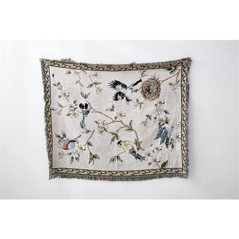 

GY4020 Sofa Towel Knitting Throw Blanket Anti-Dust Decorative Furniture Couch Cove Multi - Functional Mat Rug Tapestry