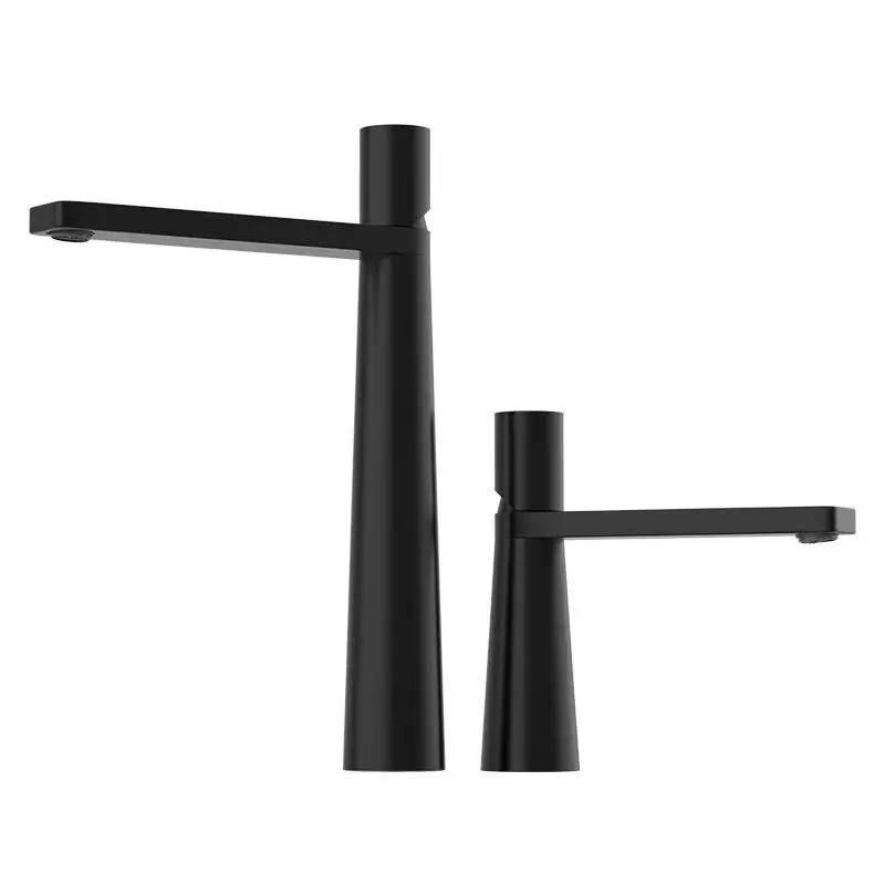 Tuqiu Basin Faucet Brass Bathroom Faucet Mixer Tap Single Handle Hot and Cold Chrome Lavatory
