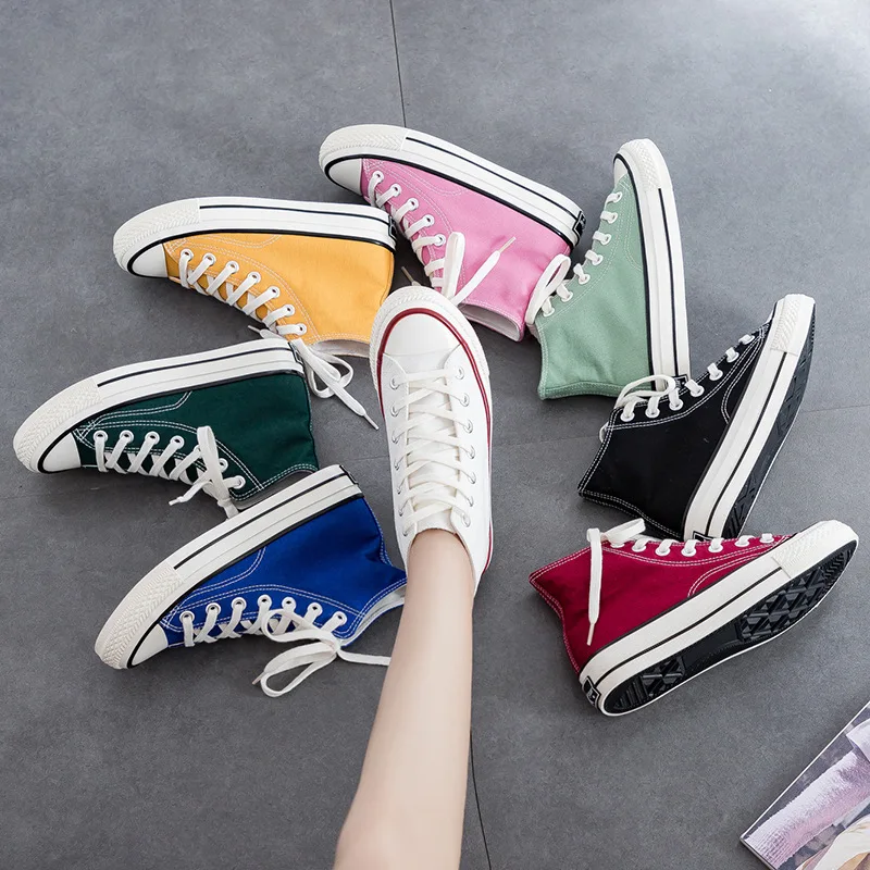 

Replica classic fashion women's shoes high shoes multiple colors 2019 new low to help vulcanized shoes 35-44 casual wild student