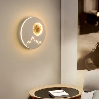 

Indoor LED Wall Lamp Living Room Decoration Wall Light Home Lighting Fixture Loft Stair Light Round/Square Aluminum 14W AC220V