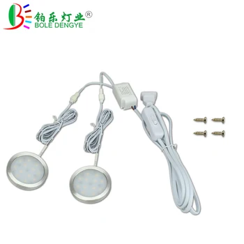 

DC24V 3/4/6/8 PCS Under Cabinet Lighting Remote Control LED Light Kitchen Under Counter Showcase Wardrobe Lights Night Lamp