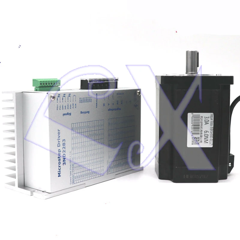 Kinco 86 3-phase Hybrid Stepper Motor Driver Kit 85BYGH350C-01 6N.M 14mm shaft + 3ND2283 AC80-220V with cable | Обустройство дома