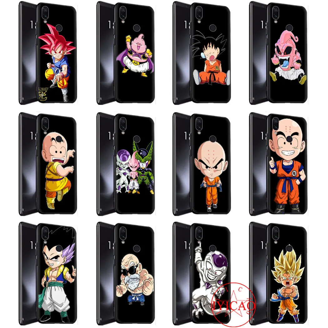 Soft Phone Case for Xiaomi Mi 6 8 9 SE Lite Pro F1 A1 A2 5X 6X Note 10 CoverDragon Ball Saiyan Goku | Мобильные телефоны и