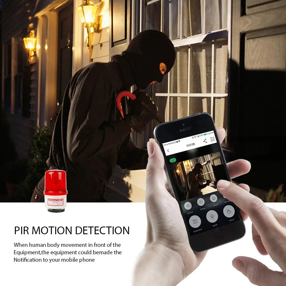 Lonsonho Smart Wifi Doorbell Camera Ring Door Bell Tuya Smart Life App Intercom PIR Motion Detector Night Vision Security Camera