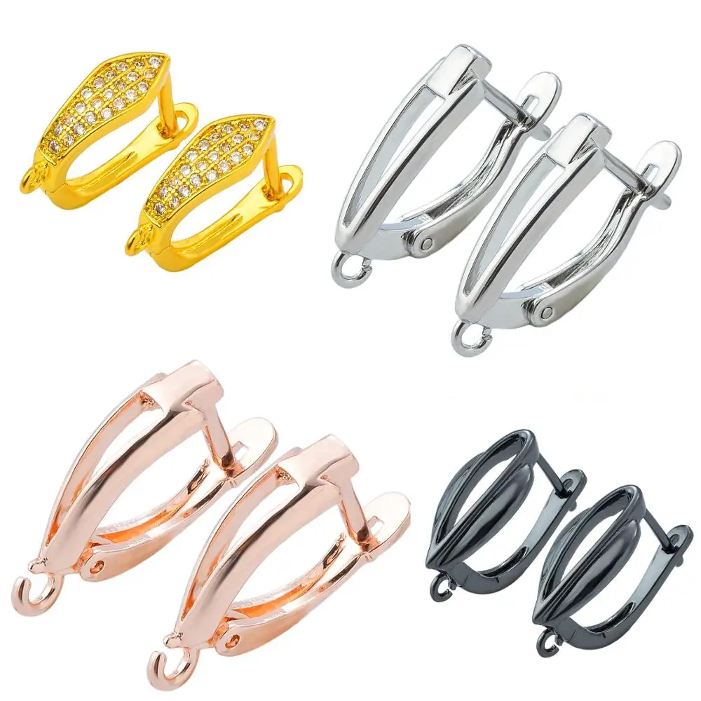 

4 styles new ear hook charm women tassel pearl earrings zircon jewelry handmade materials found DIY jewelry accessorie wholesale