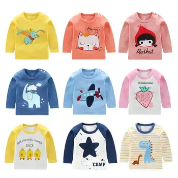 

Spring Autumn Baby Shirt Long Sleeve Top T-shirt Baby Clothing Cartoon Boy's Clothes Girl's Cotton Clothing Infant Blouse