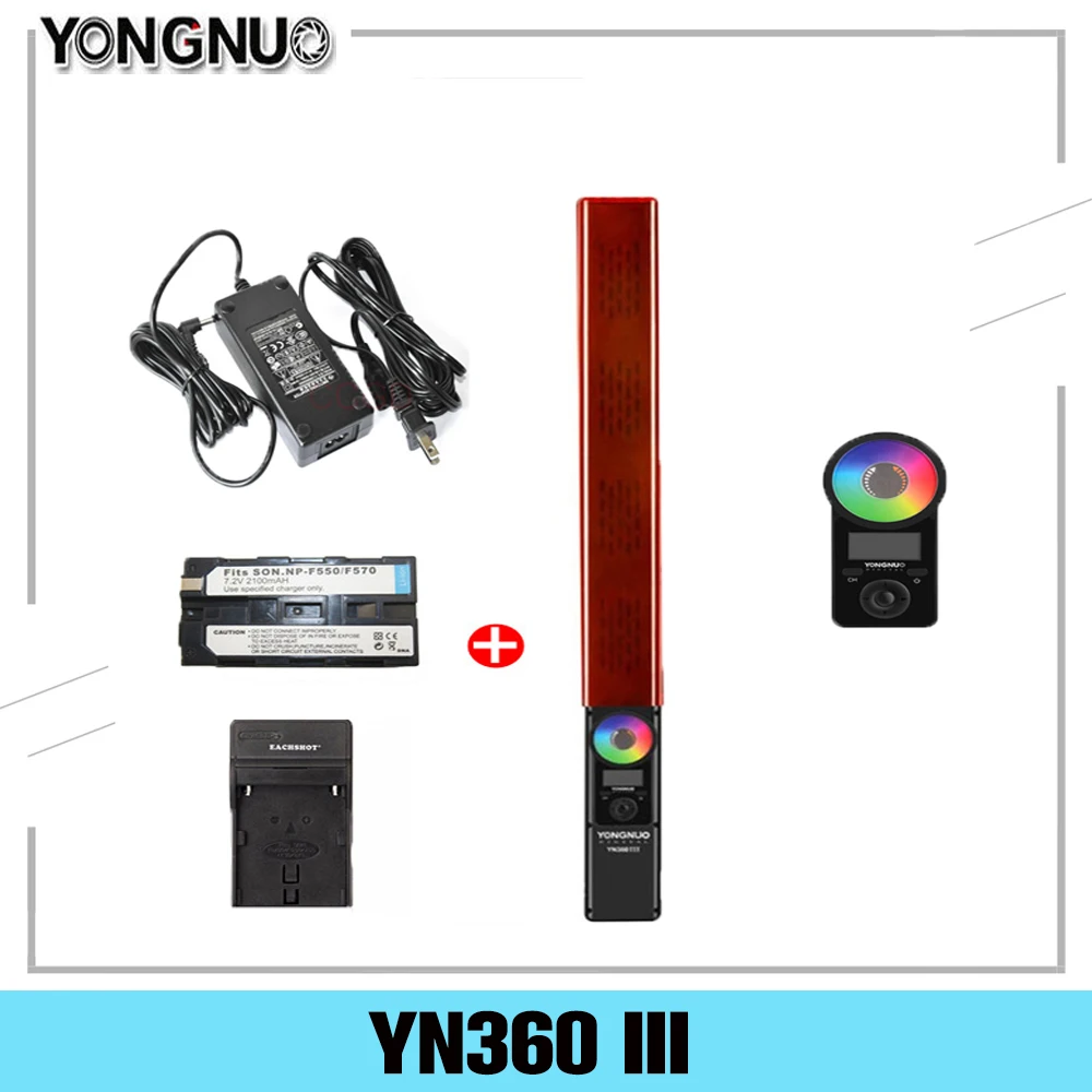 Светодиодная лампа для видеосъемки YONGNUO YN360 III YN360III ручная сенсорная регулировка