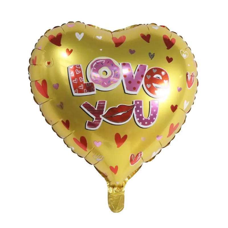 18 Zoll 10 stücke rotes Herz Liebes ballons aufblasbare Folie Ballon Hochzeit Valentinstag Dekorationen Helium Ballon Ich liebe dich Globos – Detail 2