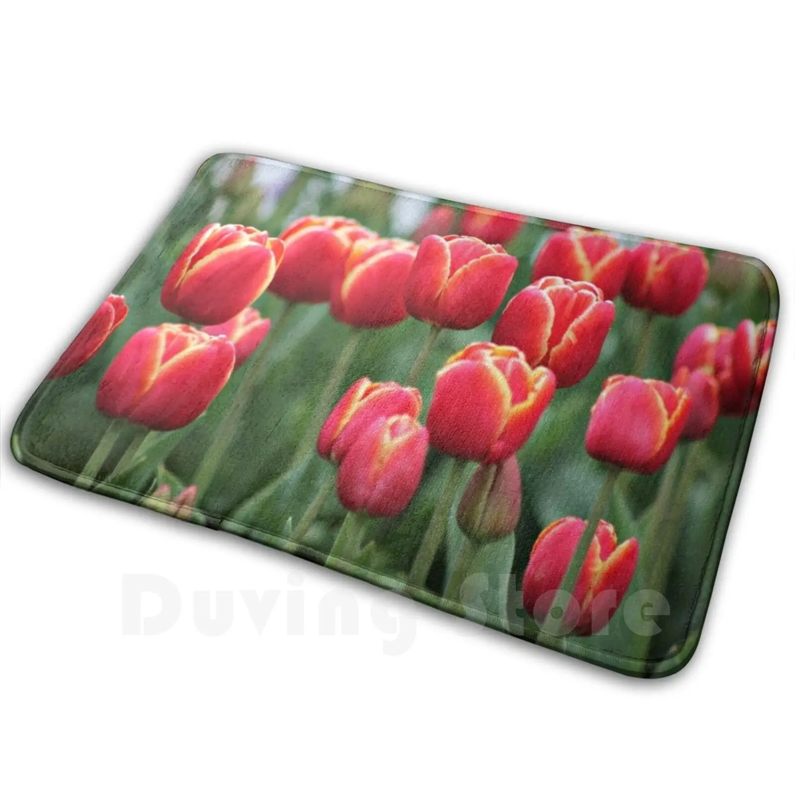 It's Tulip Time Carpet Mat Rug Cushion Soft Tulip Tulip Farm Tesselaar
