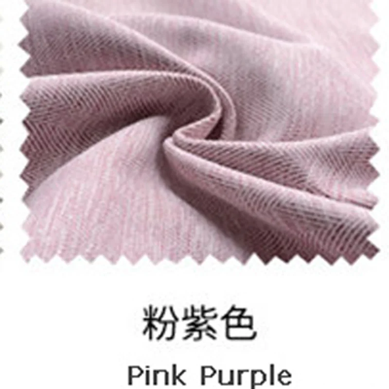 Бежевые/синие/зеленые/розовые плотные затемненные шторы для гостиной, высококачественная ткань, занавески на окна для гостиничной спальни, W-HM095#20 - Цвет: Pink Purple