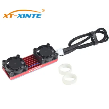 

XT-XINTE Cooler Heat Sink Heatsink Thermal Conductive Adhesive with 3Pin Fan for NGFF NVME M.2 m2 2280/22110 PCI-E SSD Aluminum