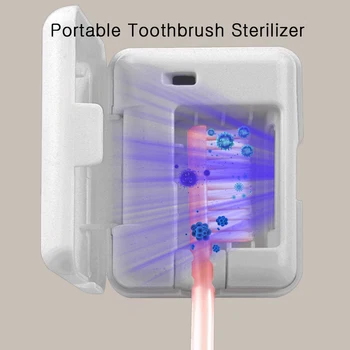 

Mini Portable Toothbrush Sterilizer Smart Antibacteria Disinfection Sanitizer UVC Lamp Ultraviolet Toothbrush Cleaner