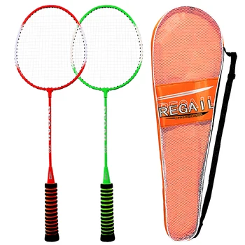

1 Pair Badminton Racket High Elastic Sponge Grip Shot High-Grade Badminton Racquet with Bag Indoor Outdoor Sports