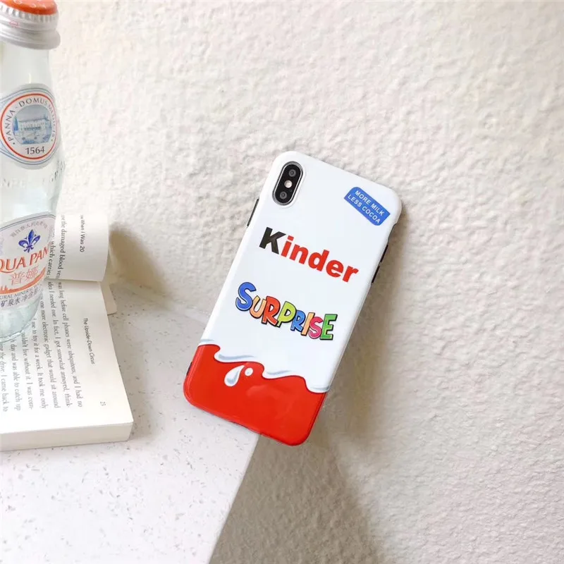 Конфеты шоколадный бренд funnly милый Kinder Joy Яйцо-сюрприз силиконовый чехол для iPhone X XR XS 11 Pro Max 6s 7 8 plus Роскошный чехол