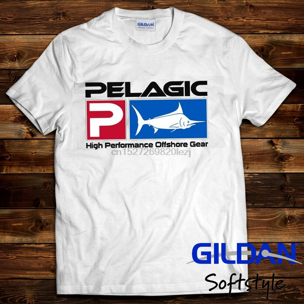 Pelagic новый логотип Teeharajuku уличная рубашка мужская белая футболка Размер M 2Xl |