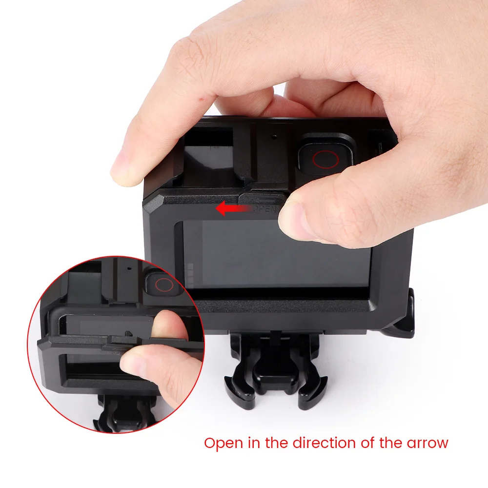 Водонепроницаемый пластиковый чехол для GoPro Hero 9 Черный Защитный дайвинга