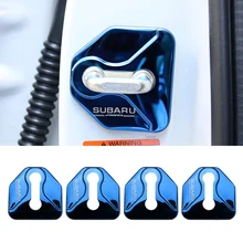 Автомобильный дверной замок с пряжкой, защитный чехол, наклейка для Subaru Forester Outback Legacy Impreza LIBERTY XV, аксессуары для стайлинга автомобилей