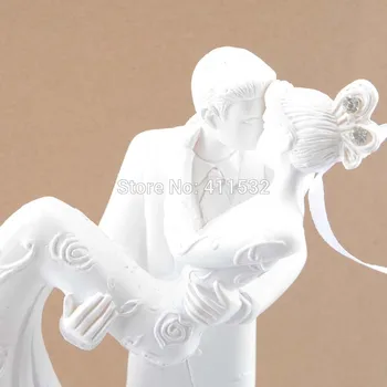 

[MGT] Bride And Groom Resin White Wedding Cake Topper Cake Stand Wedding Cake Accessories Wedding Decoration