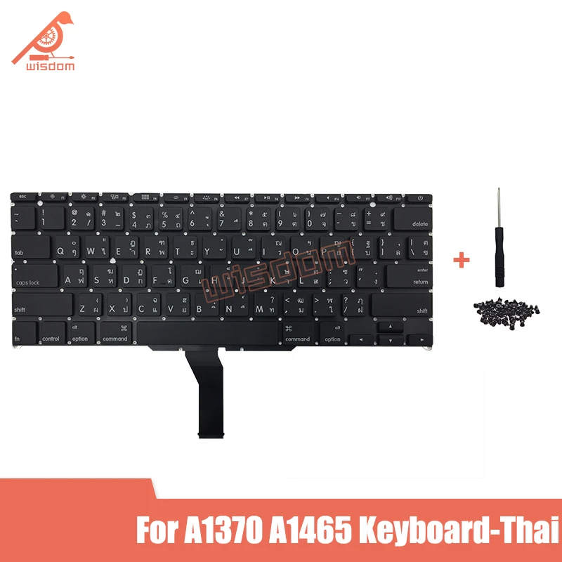 Полная новая клавиатура A1370 A1465 Thai для Macbook Air 11 &quotA1370 Keyboard 2011 2012 2013 2014 2015 лет |