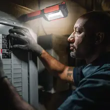 Портативный складной IP44 Водонепроницаемый 300lm перезаряжаемый светодиодный светильник, 3 режима, умный USB карманный светильник с бликами и магнитным крюком