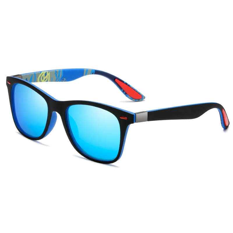 Longkeader, Классические поляризованные солнцезащитные очки для мужчин и женщин, Ретро стиль, модные солнцезащитные очки, мужские очки для вождения, UV400, Gafas De Sol, новые очки - Цвет линз: black blue blue