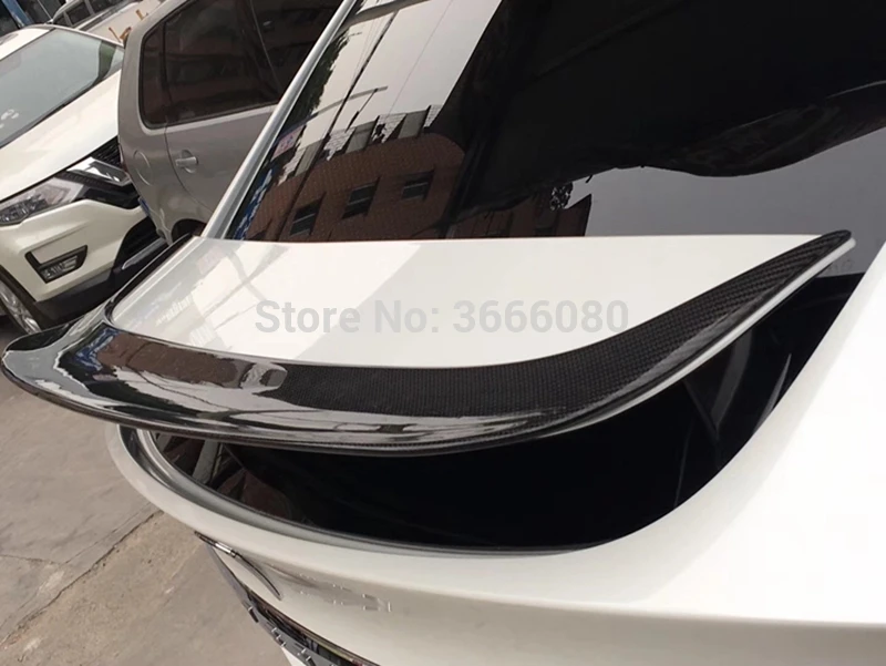 Новинка для Tesla модель X материал из настоящего углеродного волокна задний спойлер на крышу багажника заднее крыло авто часть украшения