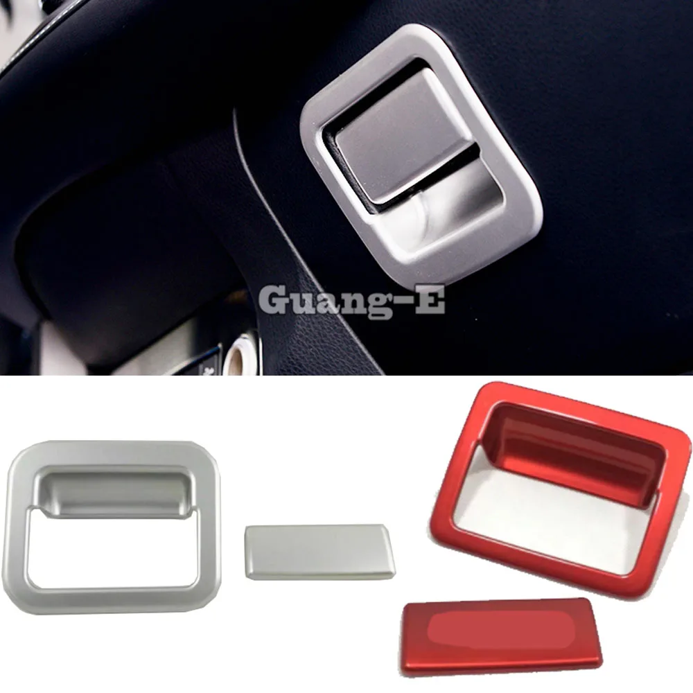 For Toyota Rav4 2014 2015 2016 2017 2018 Abs Silver Gloves Box Handle Buckle Cover Trim Auto