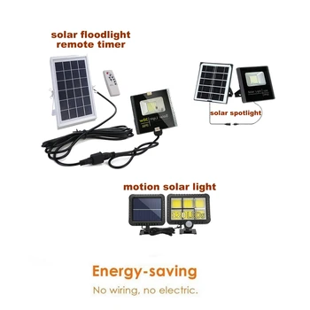 

Solar Lights Outdoor 120/100 LED Motion Sensor Solar Wall Light with Remote Controller Waterproof Security Lamp for Street Garde
