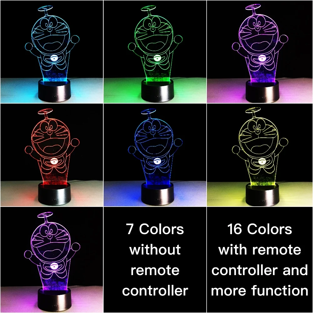 Классный детский светодиодный ночной Светильник Doraemon, японский аниме, ночной Светильник для детской спальни, атмосферный прикроватный светодиодный ночник doraemon