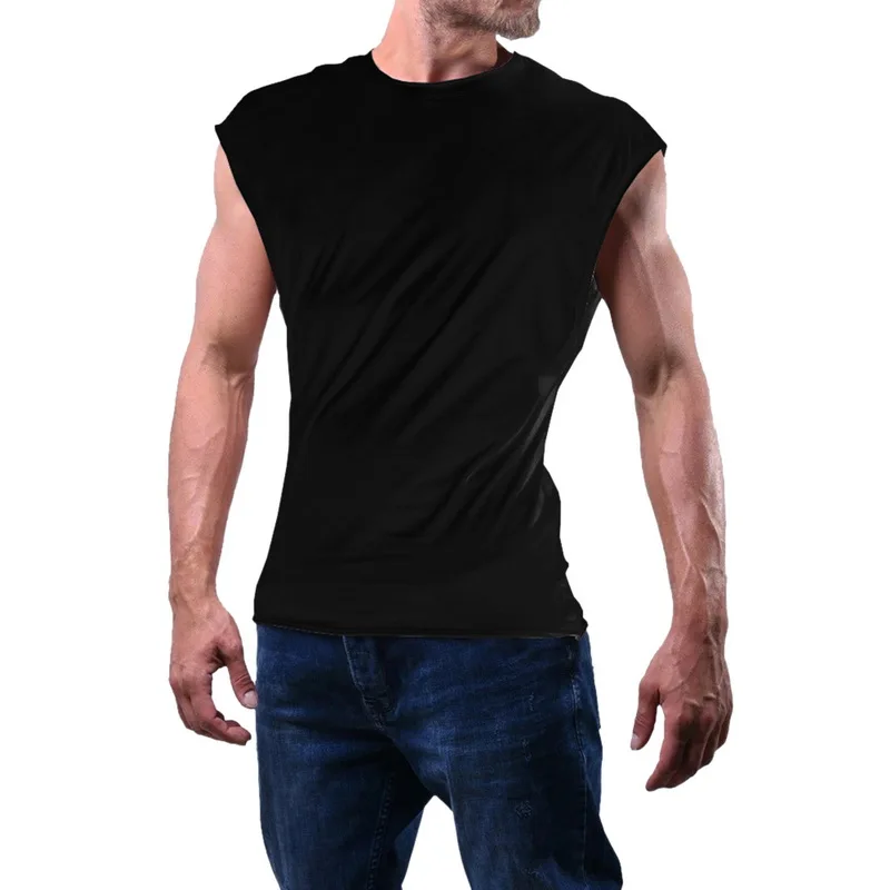 balck Sfit, мужская майка для тренировок, майка без рукавов, майка для тренировок, бодибилдинга, майка, повседневная майка, майка для тренировок, фитнеса - Цвет: balck