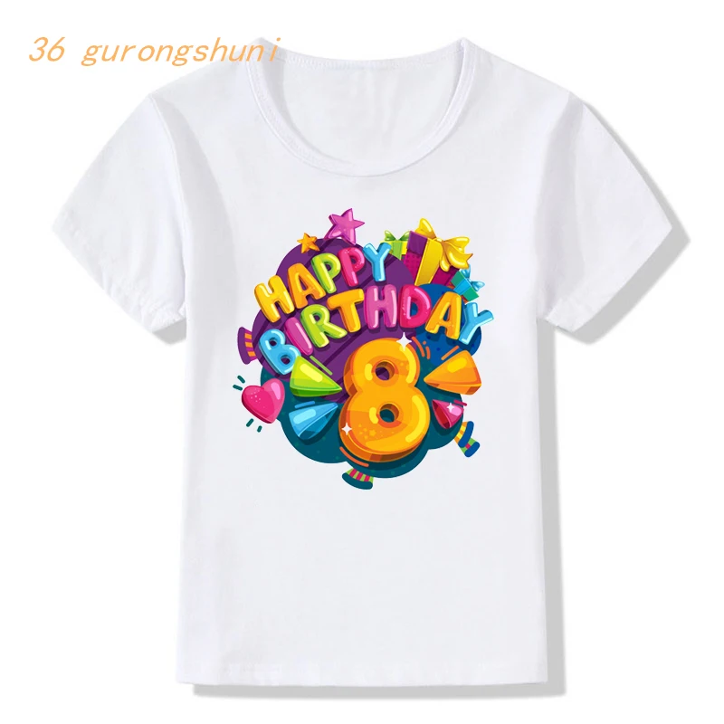 Maglietta Ragazza Maglietta Per Ragazze Vestiti 4 5Th Buon Compleanno Abbigliamento Per Bambini Abbigliamento Per Bambini Vestiti Per Ragazzi 8 Anni M