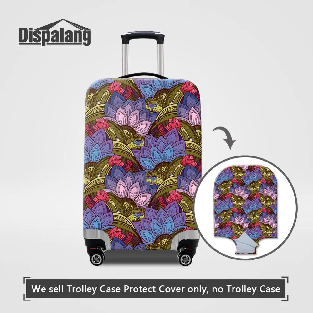 Luggage Cover25 Женские Эластичные тянущиеся аксессуары для путешествий с цветком, противообрастающие пылезащитные Чехлы для багажа, цветочный Чехол для багажа - Цвет: Luggage Cover25