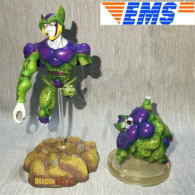 Многоцветный 2 шт./компл. Dragon Ball Z статуя клетка бюст Вегета полная длина портрет мультфильм анимационная фигурка GK Коллекционная модель игрушки BOX23CM V131 - Цвет: Многоцветный