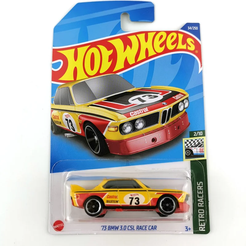 

2022-34 Hot Wheels Cars 73 BMW 3.0 CSL RACE CAR 1/64 Metal Die-cast Model Collection Toy Vehicles