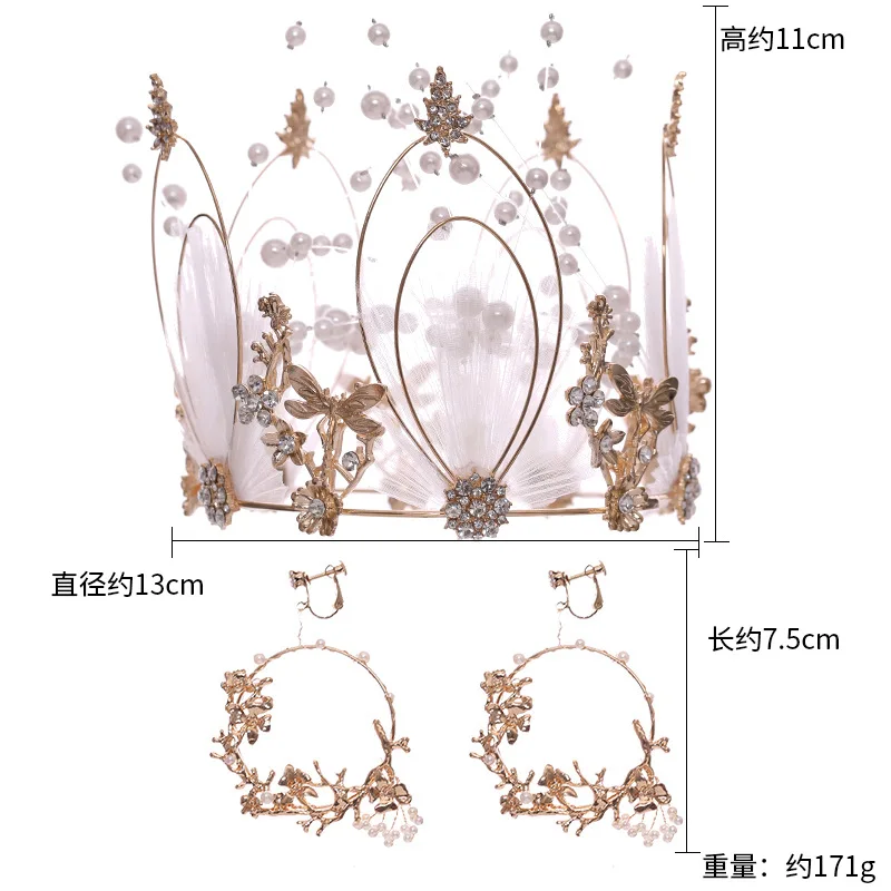 New-Gothic Crown For Bride Wedding Tiara Wedding Accessories Bridal Tiara Bridal Crown Diadem Accessories For Woman For Women New-Gothic Crown For Bride Wedding Tiara Wedding Accessories Bridal Tiara Bridal Crown Diadem Accessories For Woman For Women