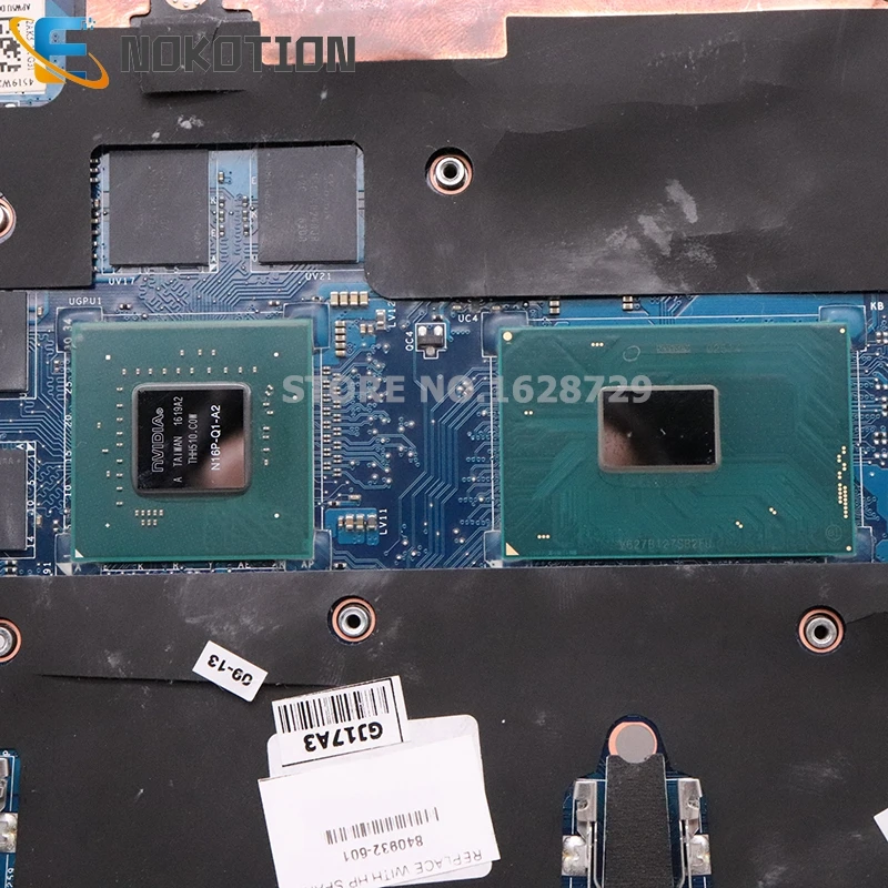 incredible  NOKOTION 840932-601 840932-001 For HP Zbook 15 G3 Laptop Motherboard APW5U LA-C401P SR2FU I7-6820HQ