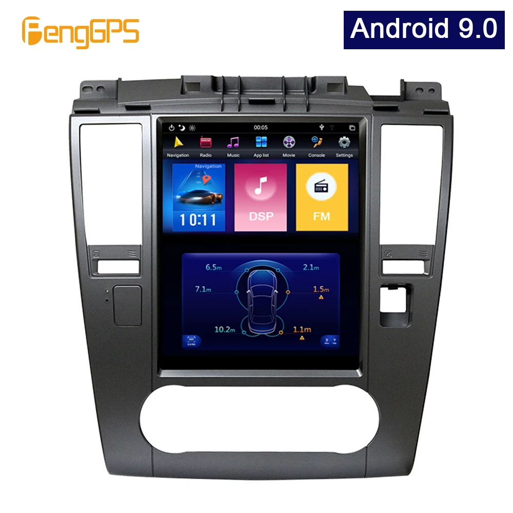4G 64G PX6 Android 9.0 Car Radio Tesla Vertical Screen for Nissan TIIDA 2008-2011 Audio Player In-dash Carplay GPS Navigation | Автомобили