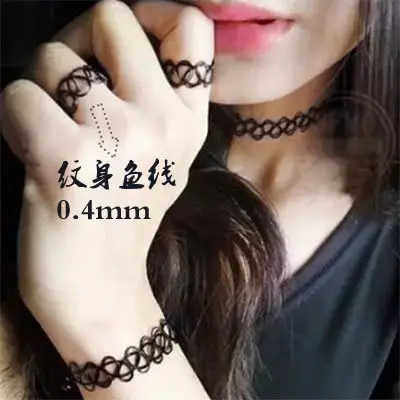 

Black And White with Pattern Millimeter Hard Tone Fly Hook Line for Special Usage Tattoo Weaving Fishing Line 8-12 No. 0.5 Speci