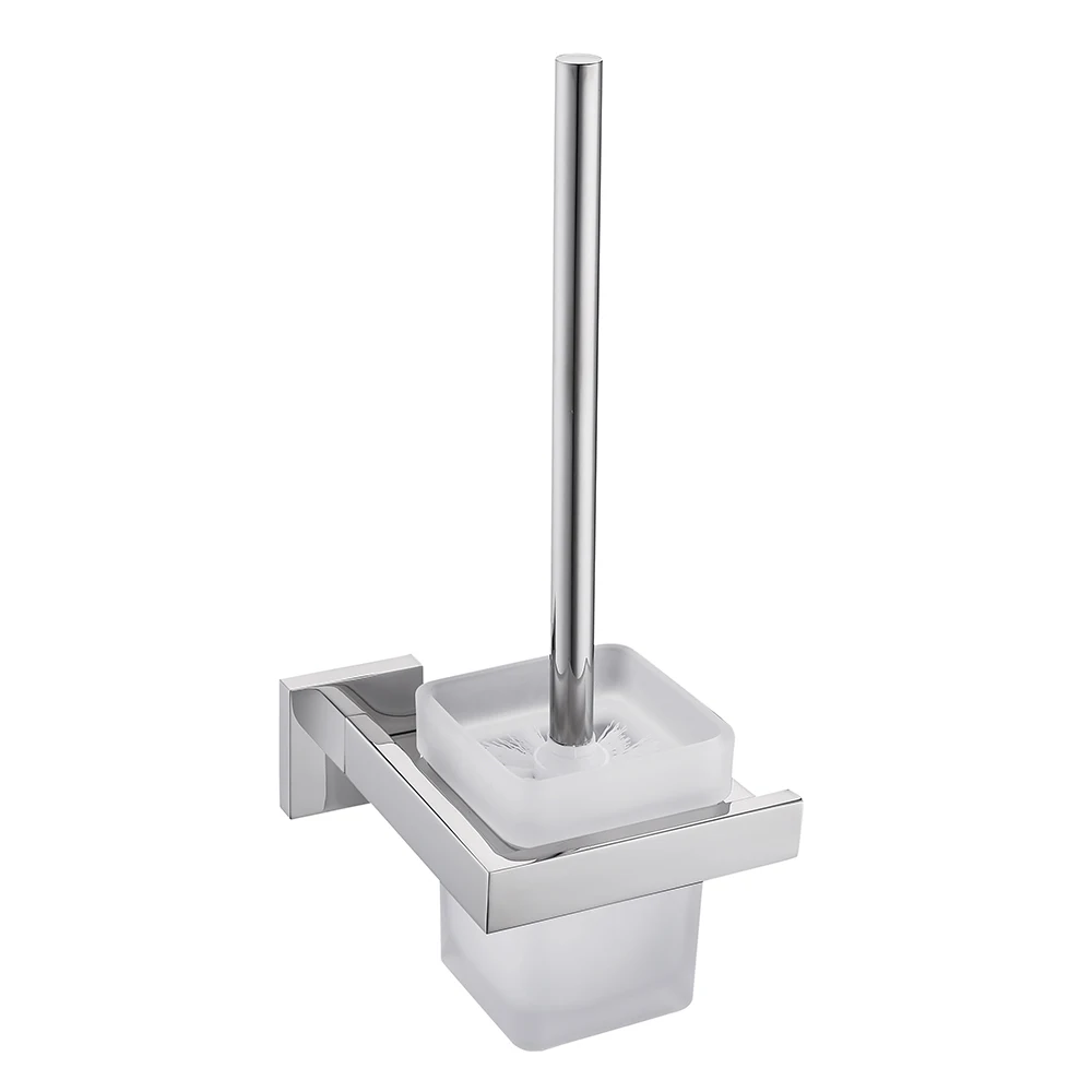 Black stainless steel wall-mounted bathroom accessories toilet brush