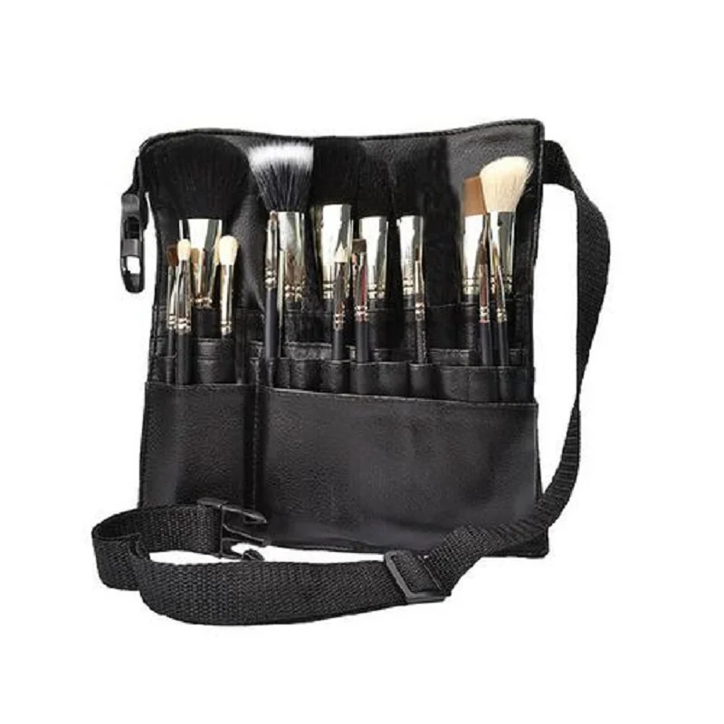 1pc Professional PU Makeup Brushes Apron font b Bag b font Artist Belt Strap Black 22