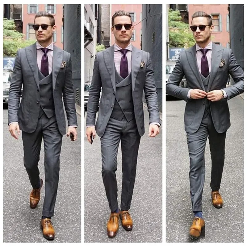 30 Style and color Высококачественные белые смокинги жениха на одной пуговице, черный шаль-воротник, лучшие мужские Женихи, мужские свадебные костюмы(пиджак+ брюки+ жилет - Цвет: 30 Style and color