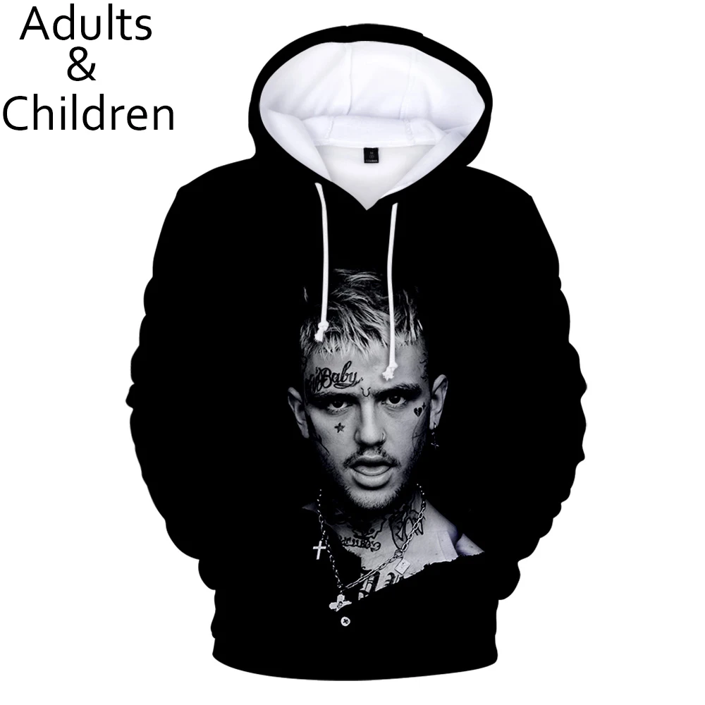 Модные толстовки для мужчин и женщин singer 3D lil peep Детские осенне-зимние популярные