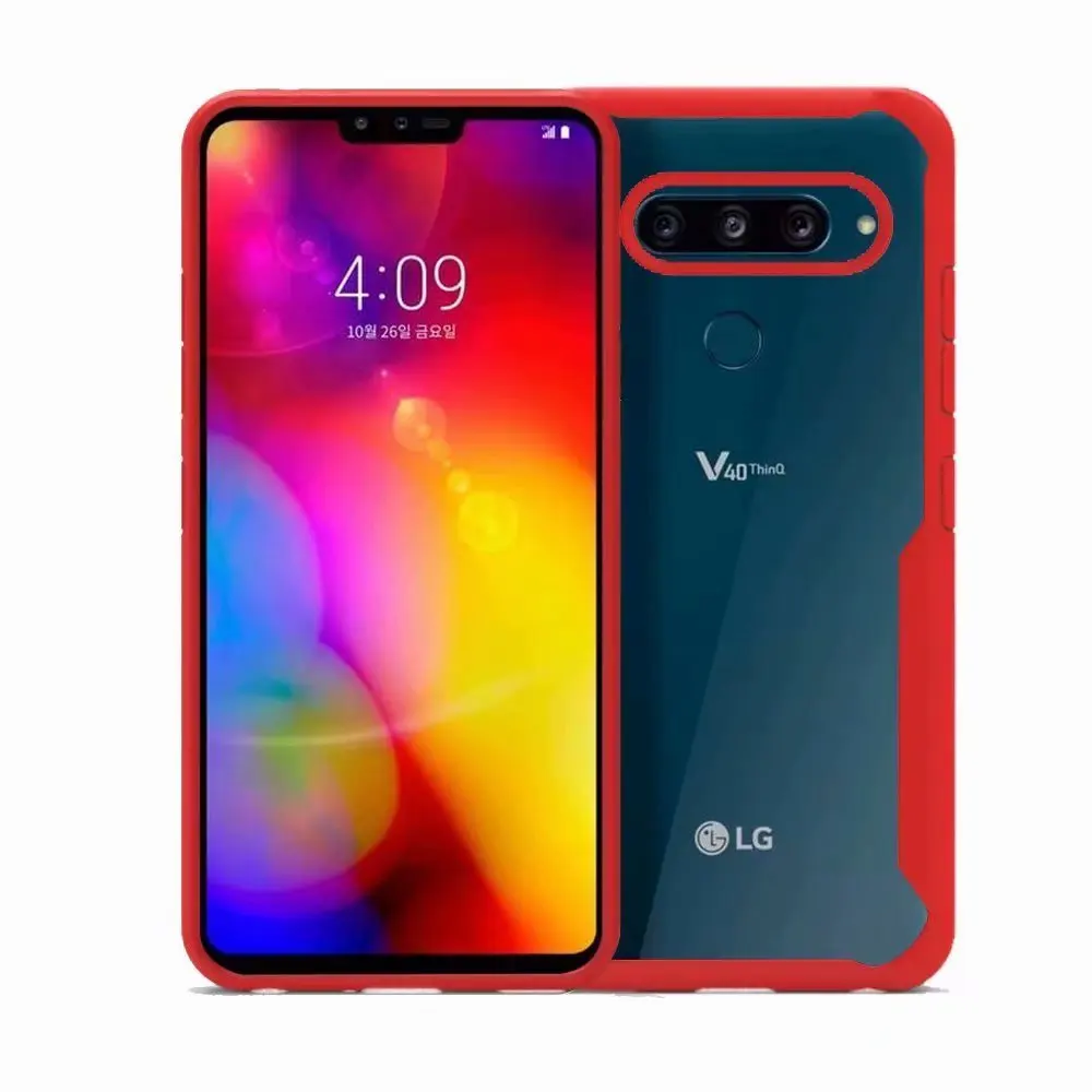 Для LG V40 чехол thinq Мягкий силикон+ прозрачная Броня задняя крышка Funda Capa для LG G7 G710 G7 Fit 6,1 ''противоударный чехол для телефона