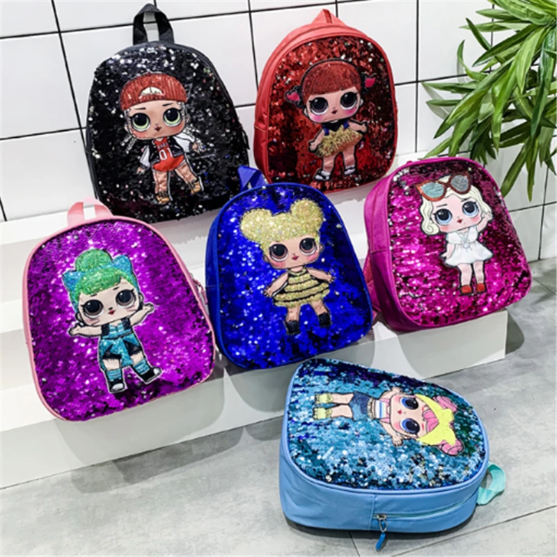 

Cute Toddler Backpack Children School Bags for Girls Sequin Cartoon characters School Knapsack Kids Backpack Bolsa Escolar